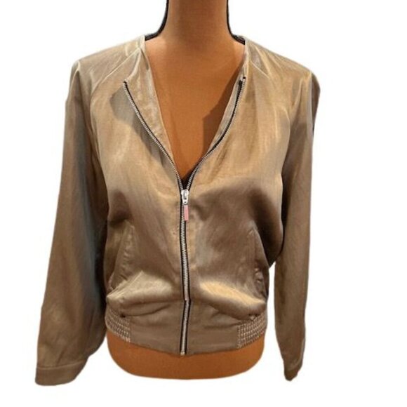 ZARA Grey Track Jacket with 2 Front & 2 Inside Pockets – Size Small - Picture 3 of 9